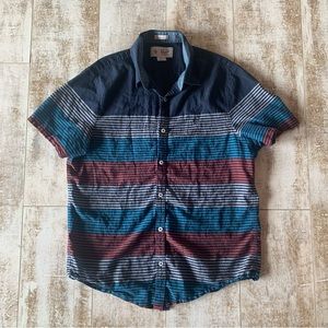 Original Penguin Heritage Slim Fit Button Down Short Sleeve Shirt